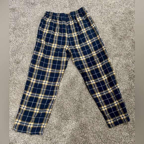 Women’s Plaid Ga Tech Sleepwear Pajama Gold/Navy Pants-size Large - Picture 2 of 4